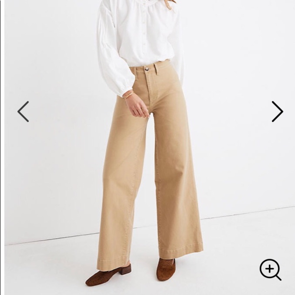 Madewell Full Length Emmett Wide Leg Pant